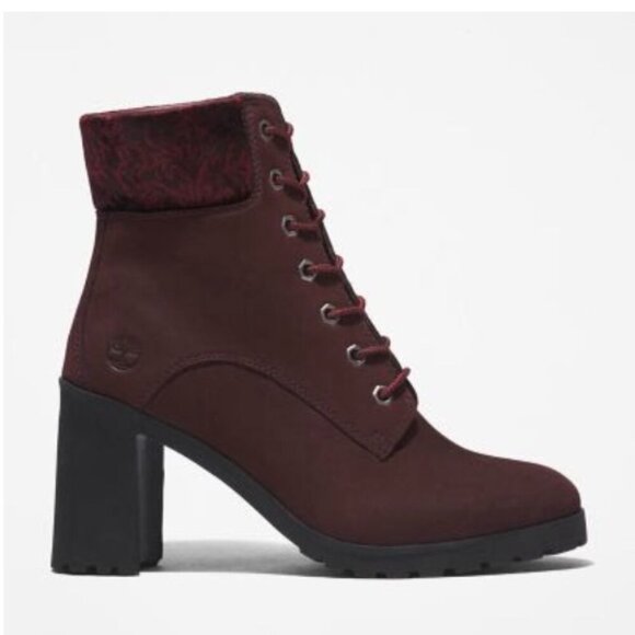 TIMBERLAND | Women's Burgundy Heel Boot Tim's 9.5 - Picture 3 of 9
